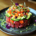 Salmon Tartare with Beetroot & Avocado