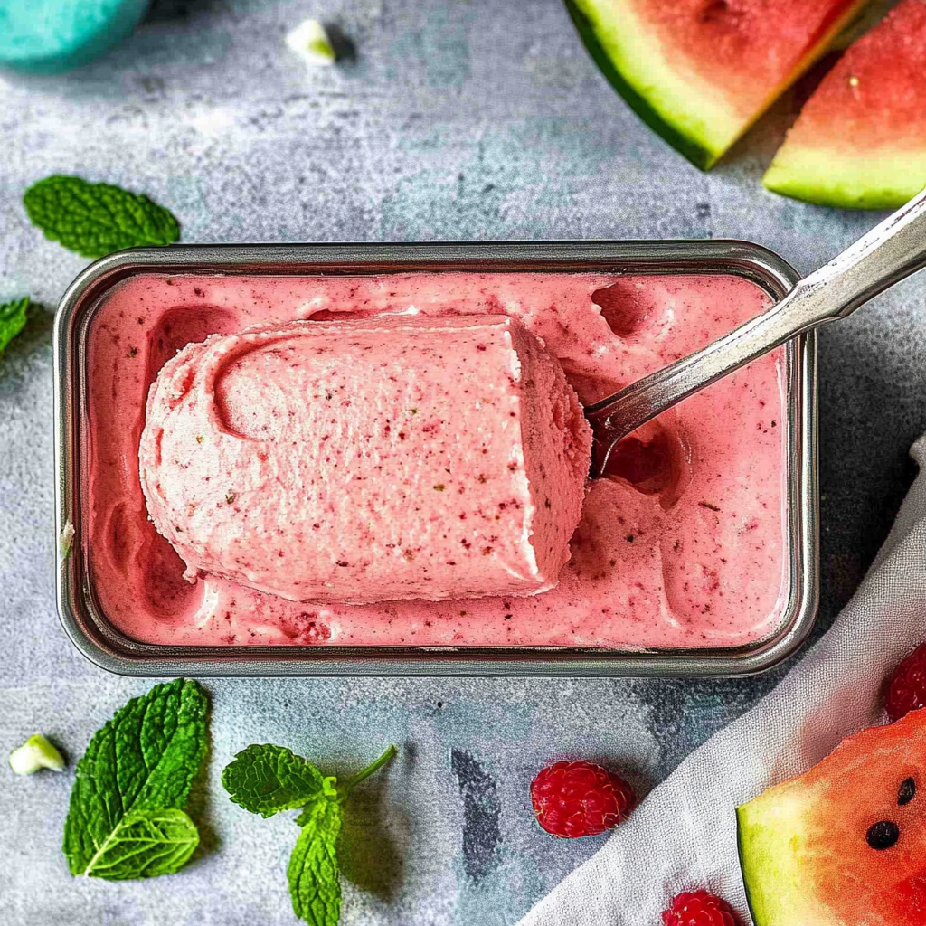 Watermelon Mint Sorbet