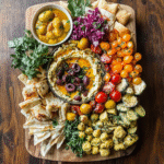 Vibrant Mediterranean Mezze Platter