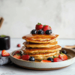 Fluffy Eggless Pancakes