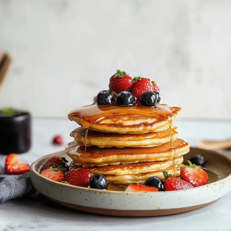 Fluffy Eggless Pancakes
