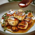 Golden Halloumi with Honey & Thyme