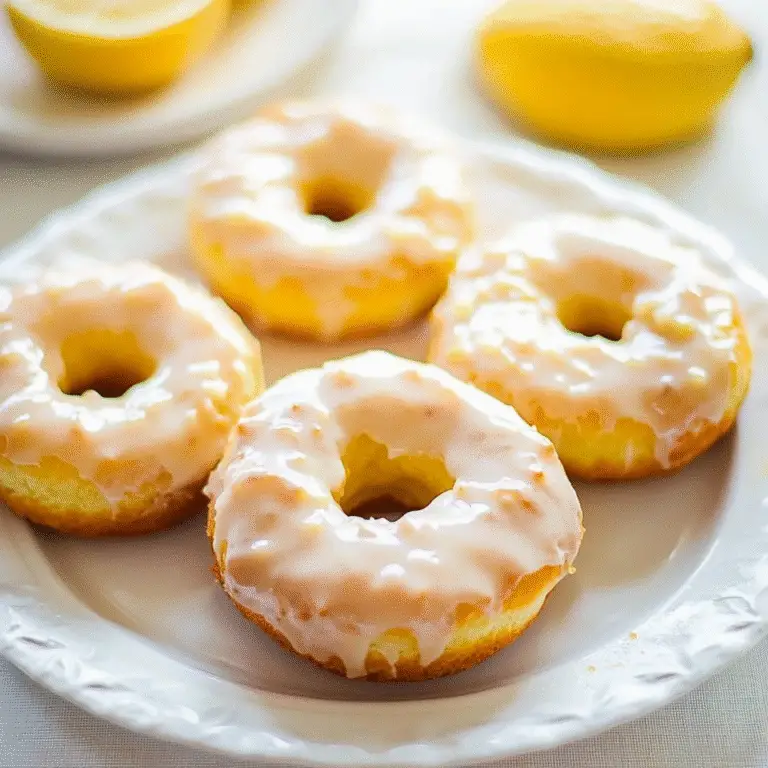 Lemon Donuts with Lemon Glaze