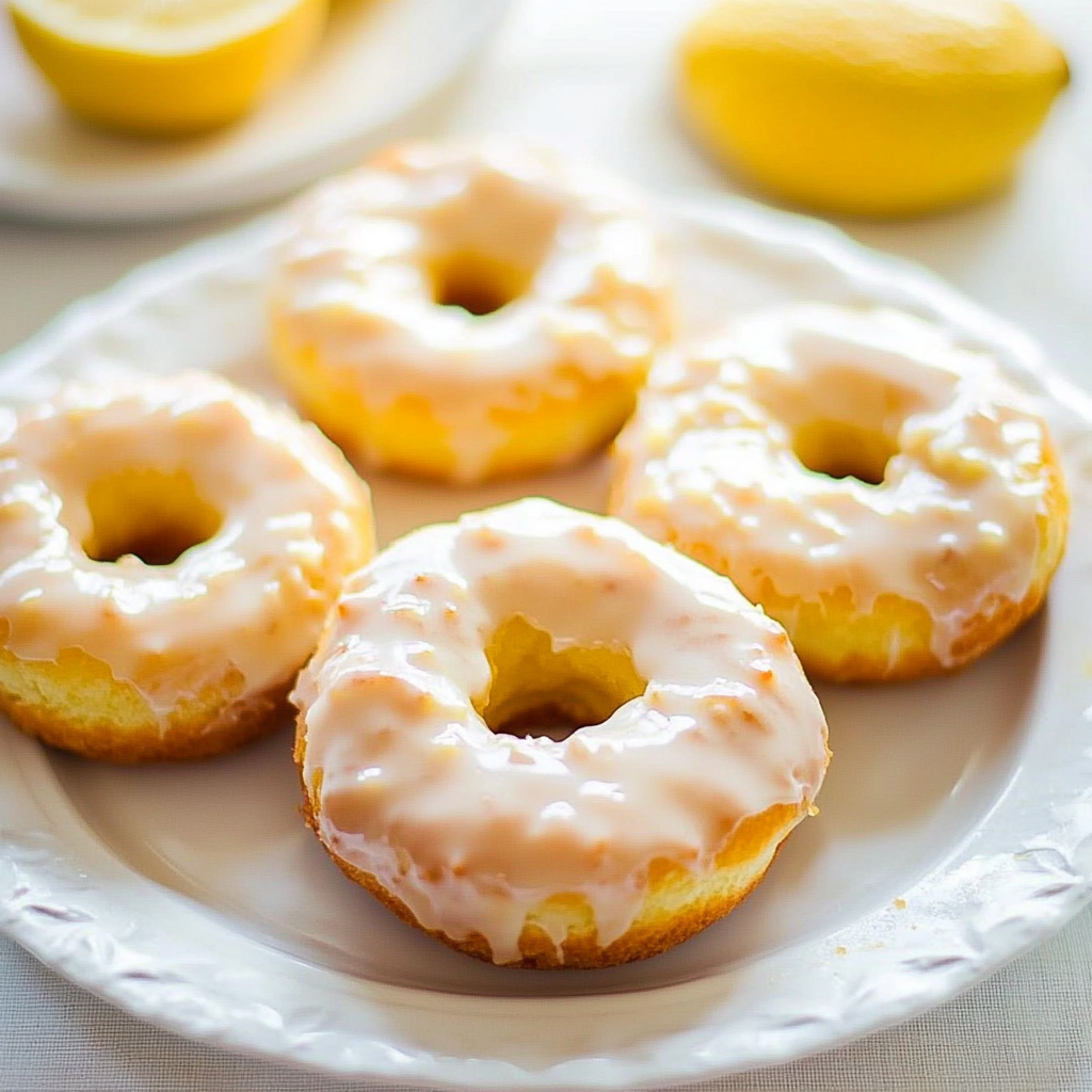 Lemon Donuts with Lemon Glaze