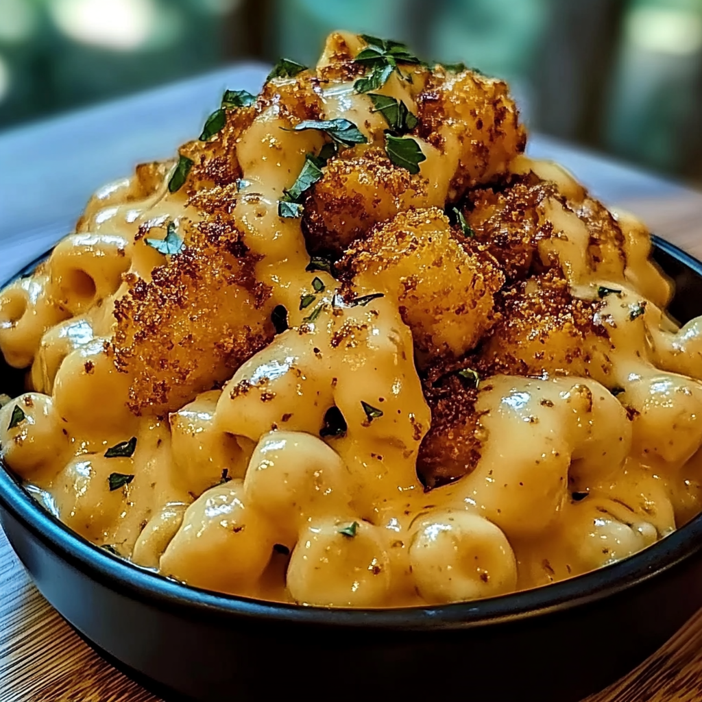Creamy Honey Pepper Chicken Mac and Cheese Delight