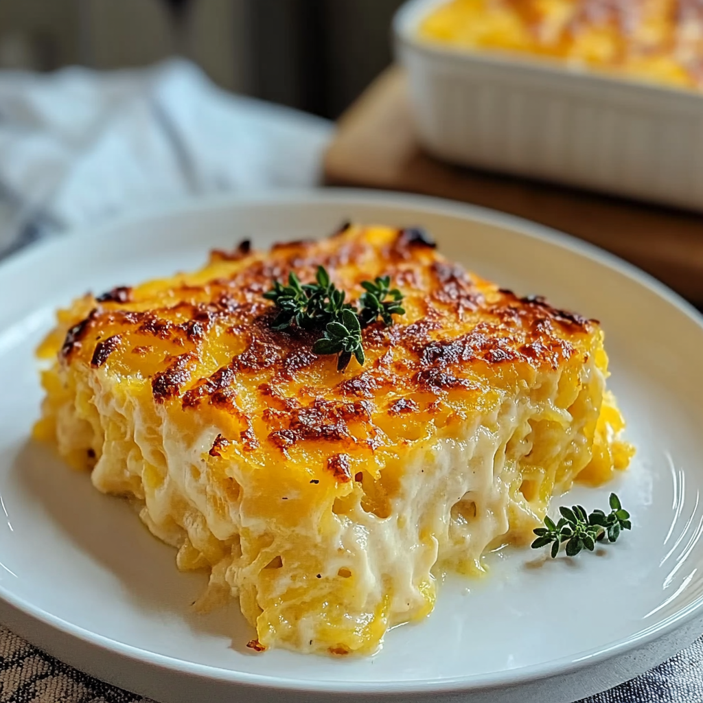 Healthy Spaghetti Squash Au Gratin