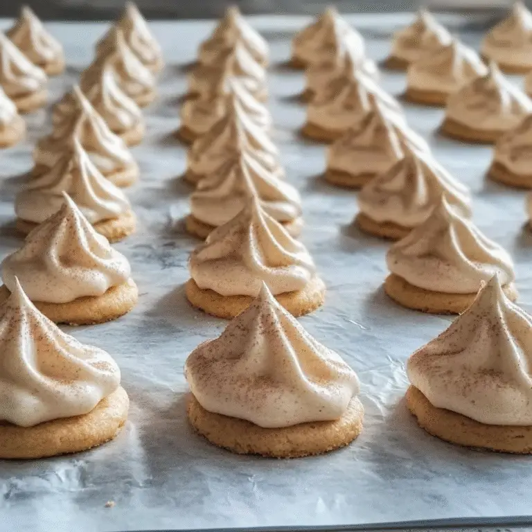 Cinnamon Maple Meringue Cookies