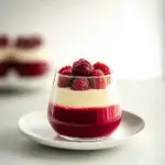 Raspberry Milk Jelly Panna Cotta