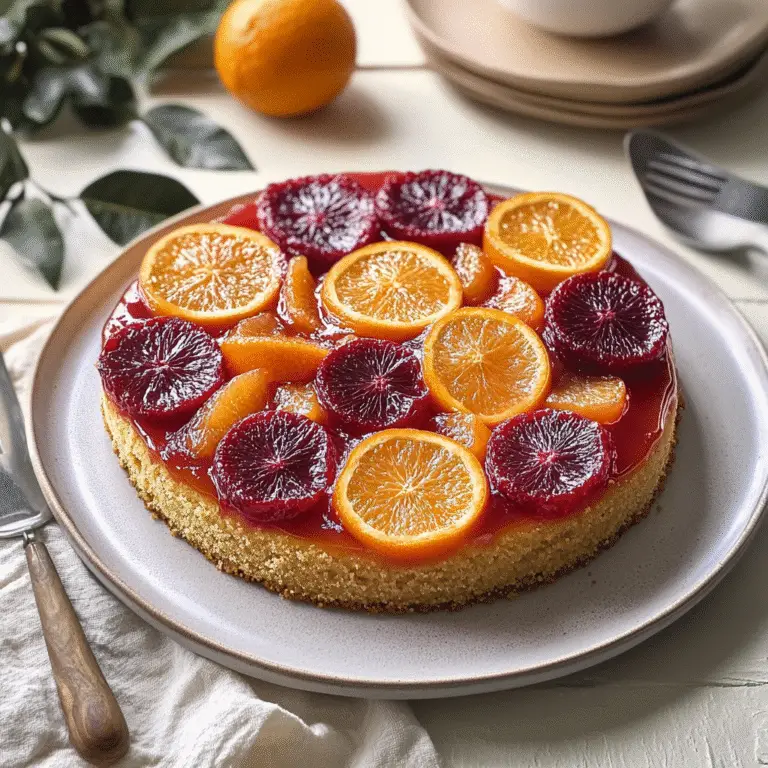 Cranberry Orange Upside Down Cake