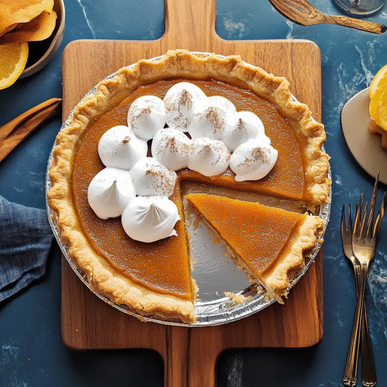 Sweet Potato Pie with Marshmallow