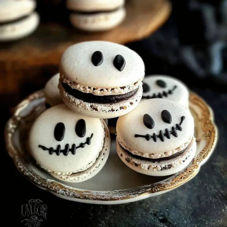 Spooktacular Jack Skellington Macarons Recipe for Halloween