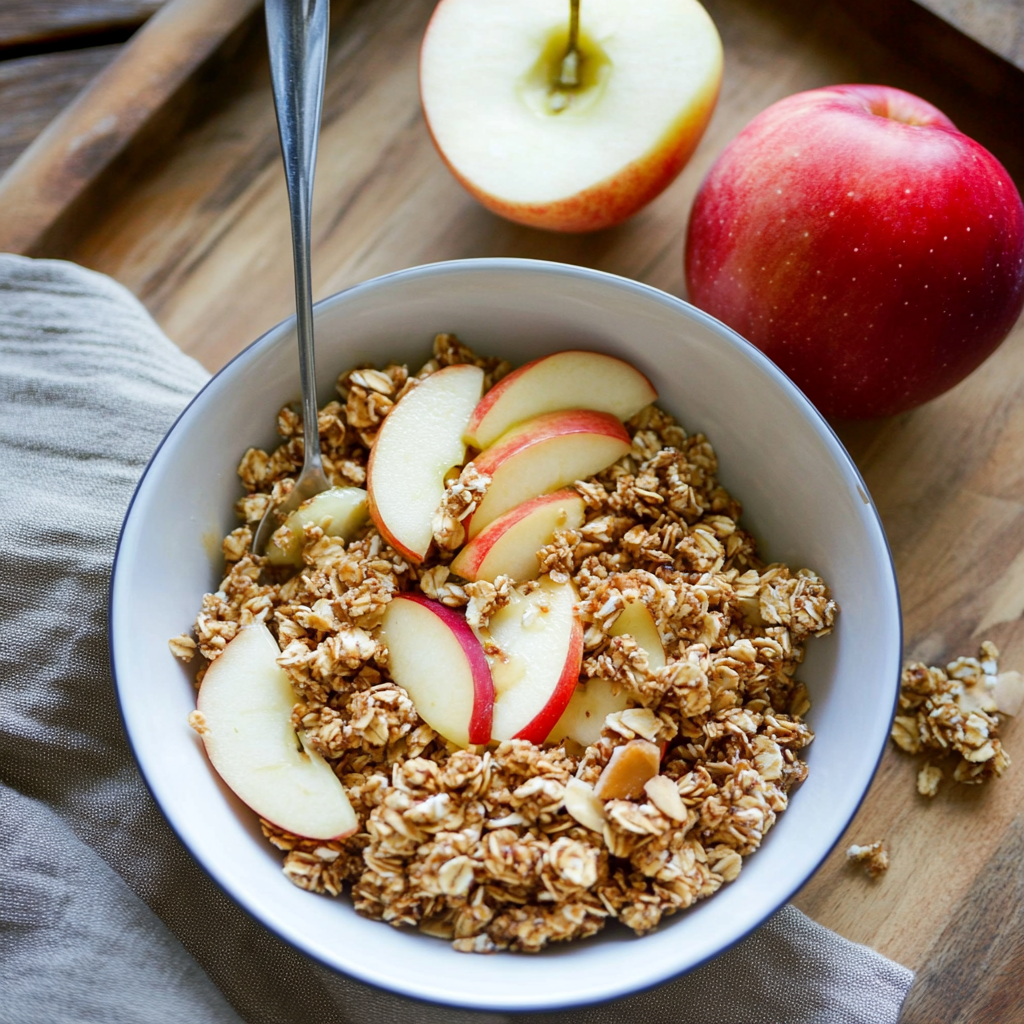 Apple Ginger Buckwheat Granola