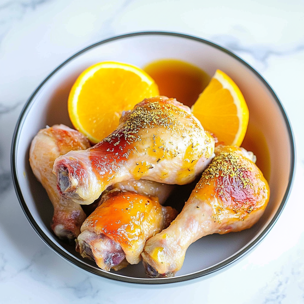 Baked Orange Chicken Legs