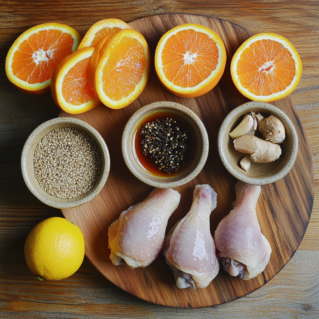 Baked Orange Chicken Legs ingredients