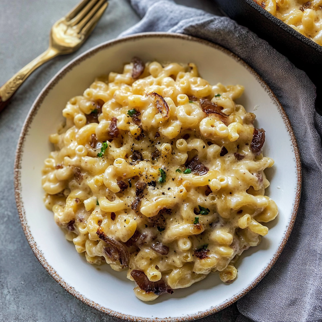 Balsamic Caramelized Onion Mac ‘n’ Cheese