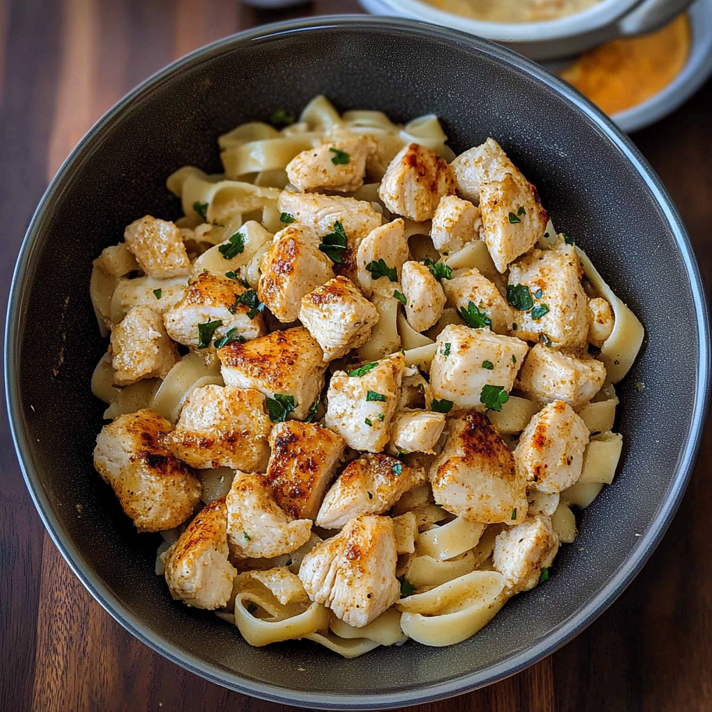 Buttered Noodles with Chicken