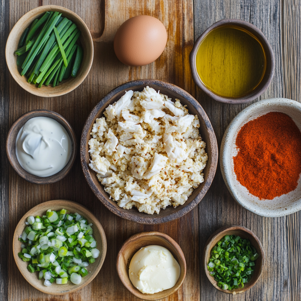 Crab Cakes ingredients