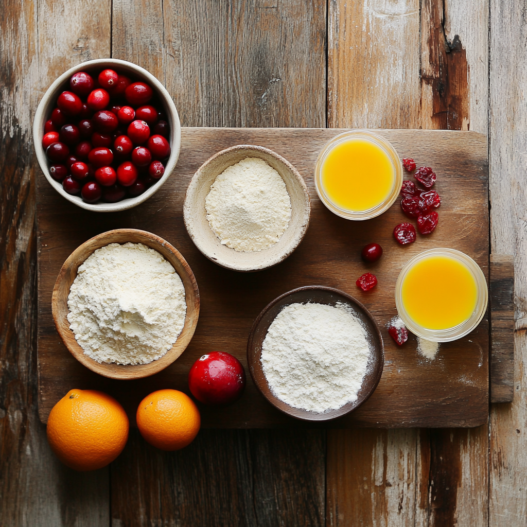 Cranberry Orange Sweet Rolls ingredients