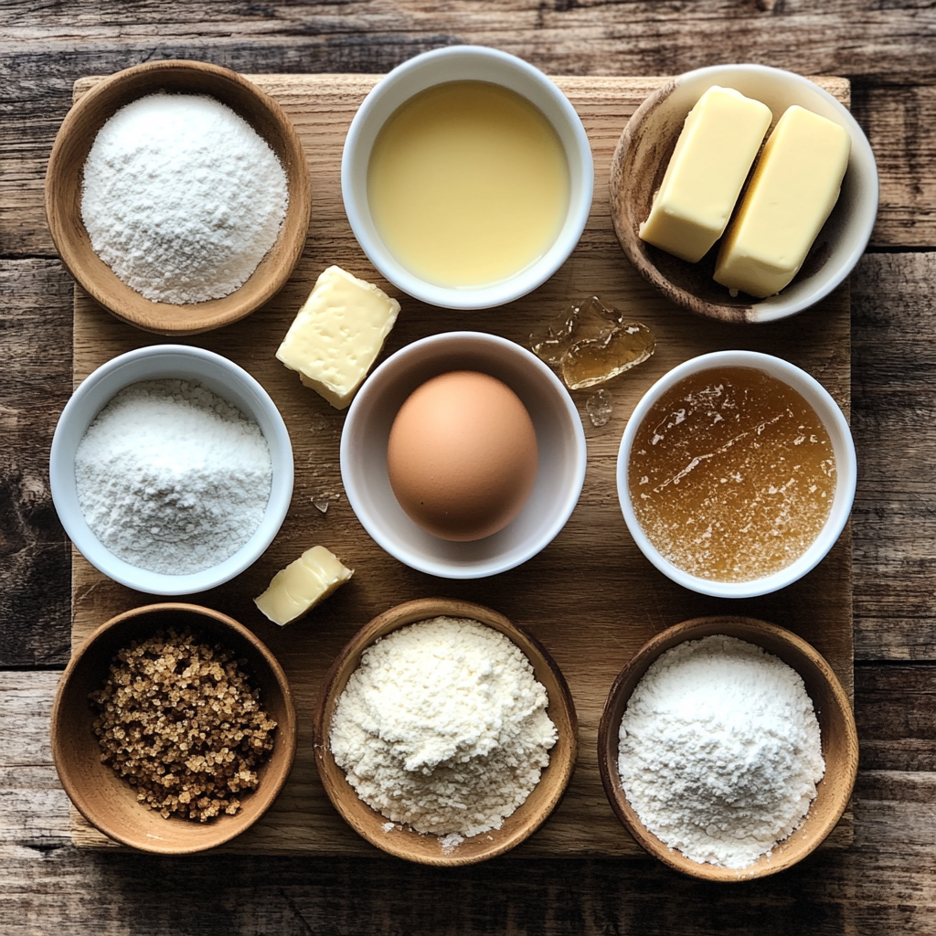 Creme Brûlée Cookies ingredients