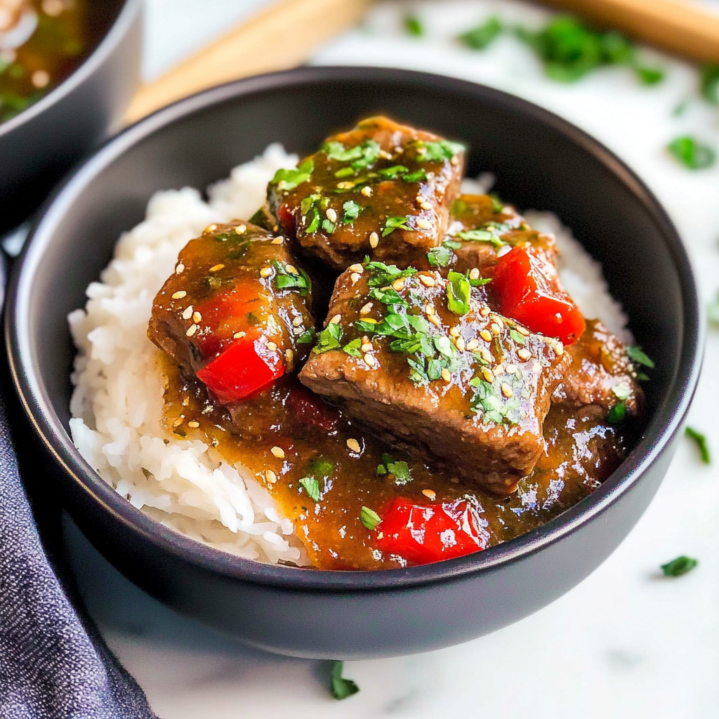 Crock Pot Pepper Steak