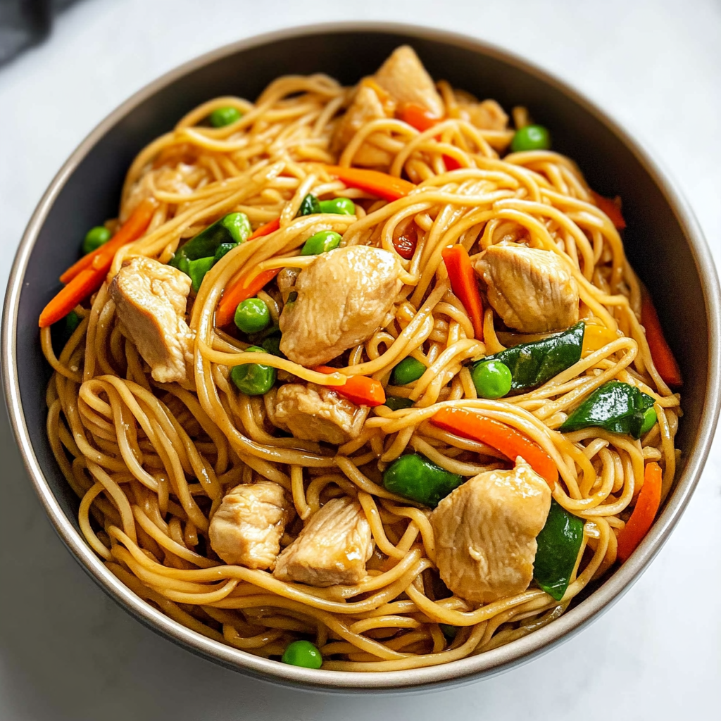 Crockpot Chicken Lo Mein