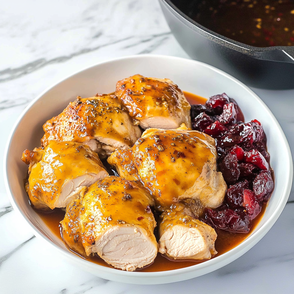 Crockpot Cranberry Apricot Chicken