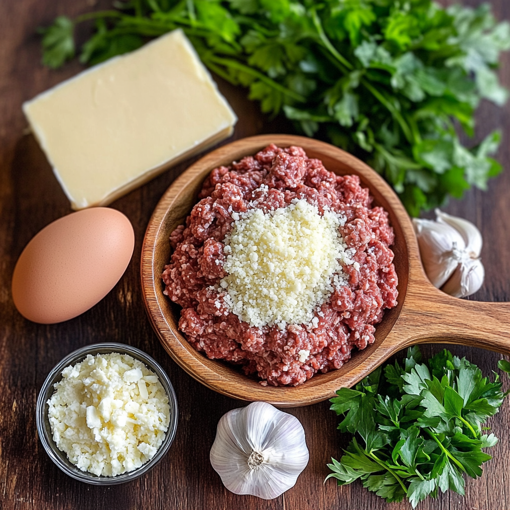 Crockpot Garlic Butter Meatballs ingredients