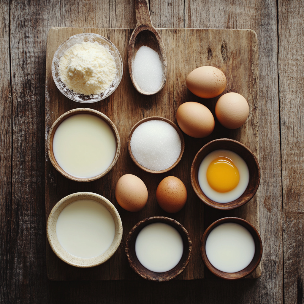 Custard ingredients