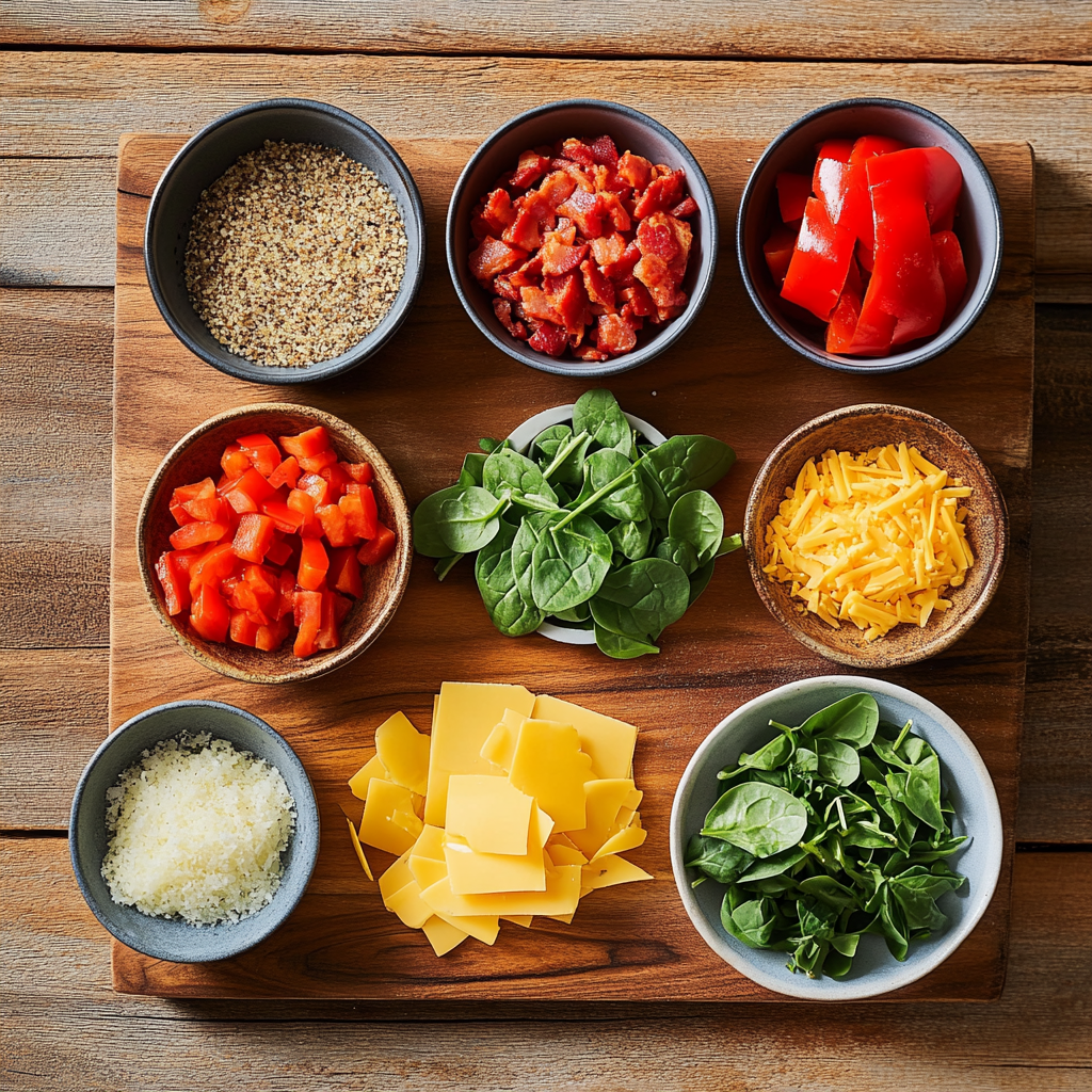 Egg Muffins Recipe ingredients