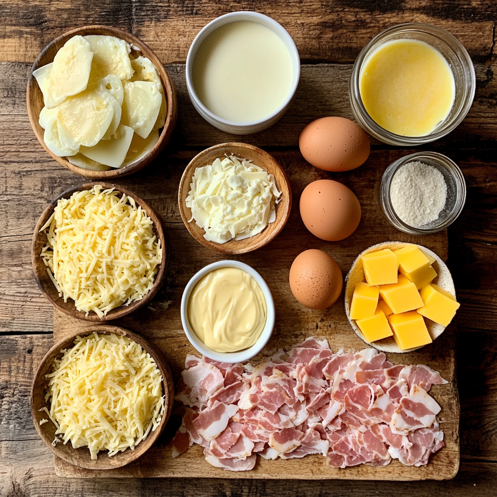 Eggs Benedict Casserole ingredients