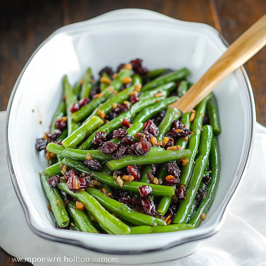 Green Beans with Cranberries