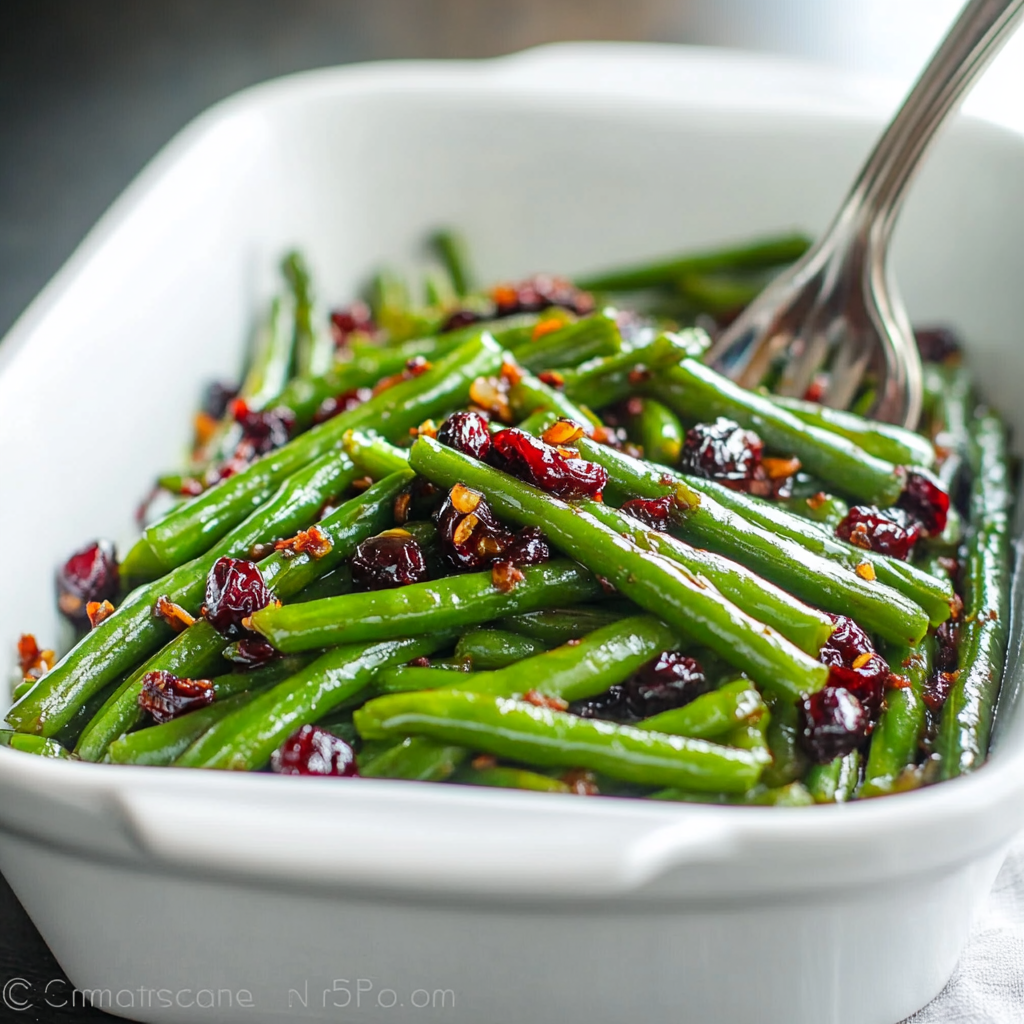 Green Beans with Cranberries