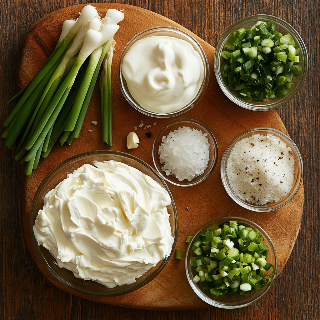Green Onion Dip ingredients