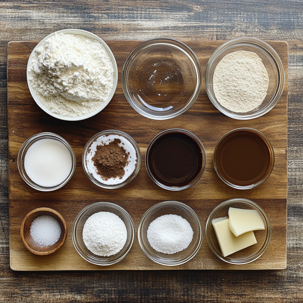 Homemade Churros ingredients