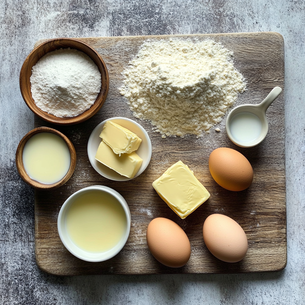 Luscious Brioche Pastry ingredients