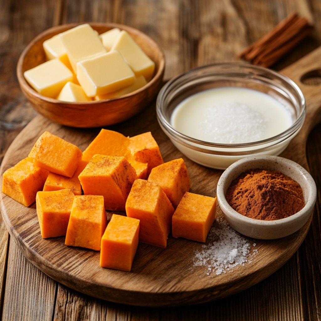 Mashed Sweet Potatoes ingredients