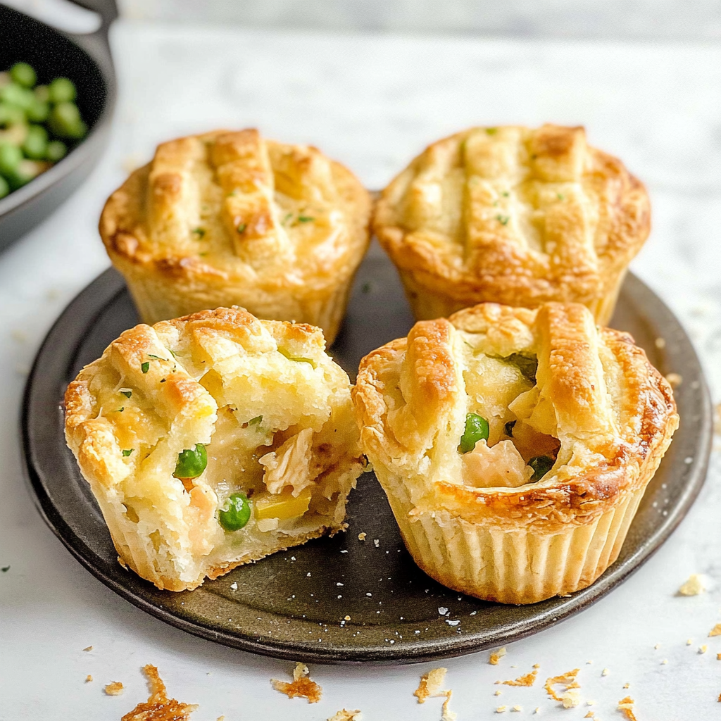 Mini Chicken Pot Pie Muffins