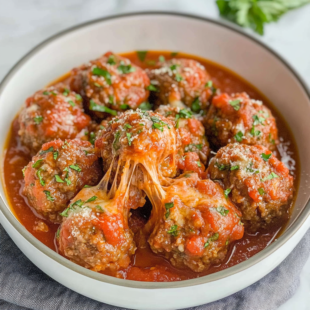 Mozzarella Meatballs