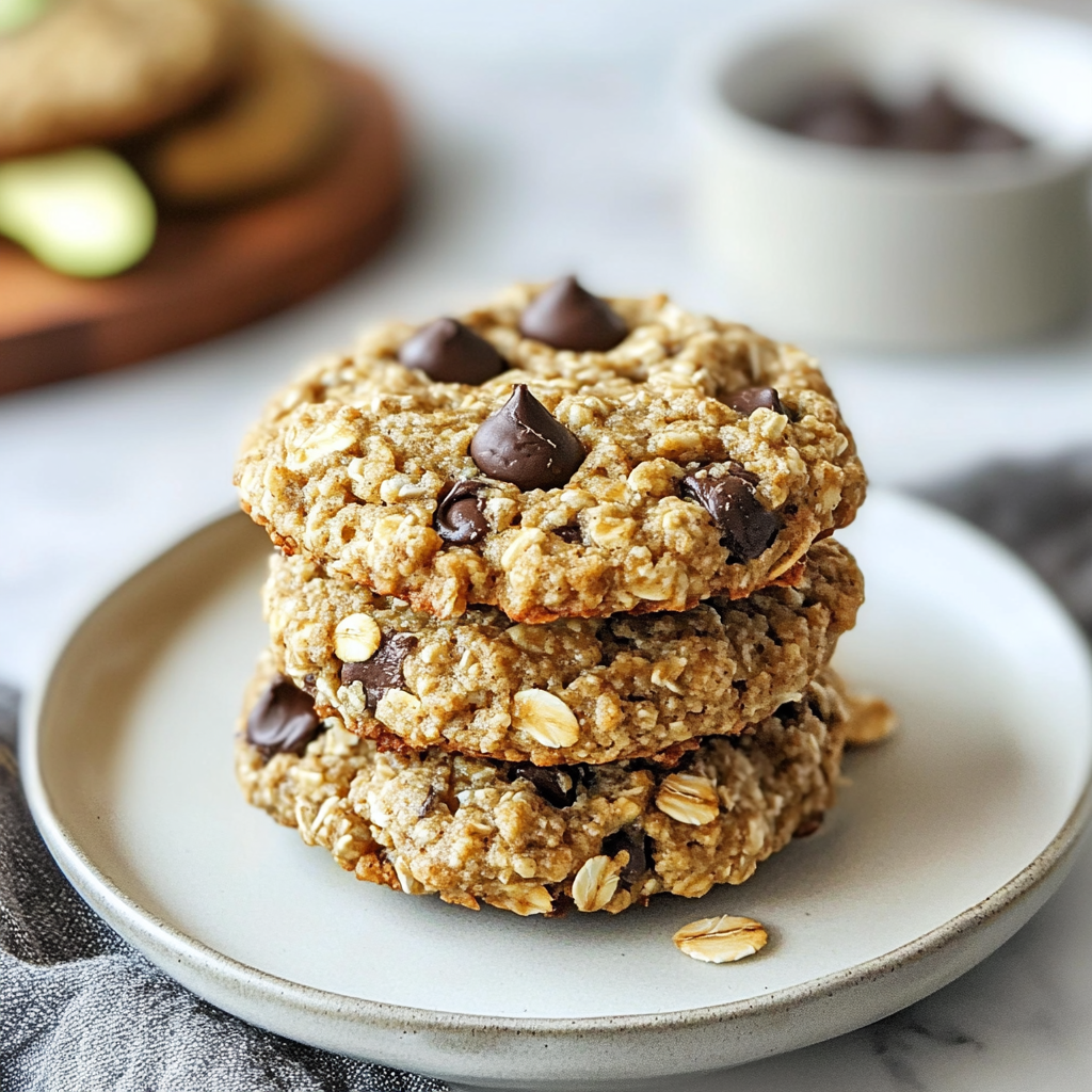 Oatmeal Banana Zucchini Breakfast Cookies
