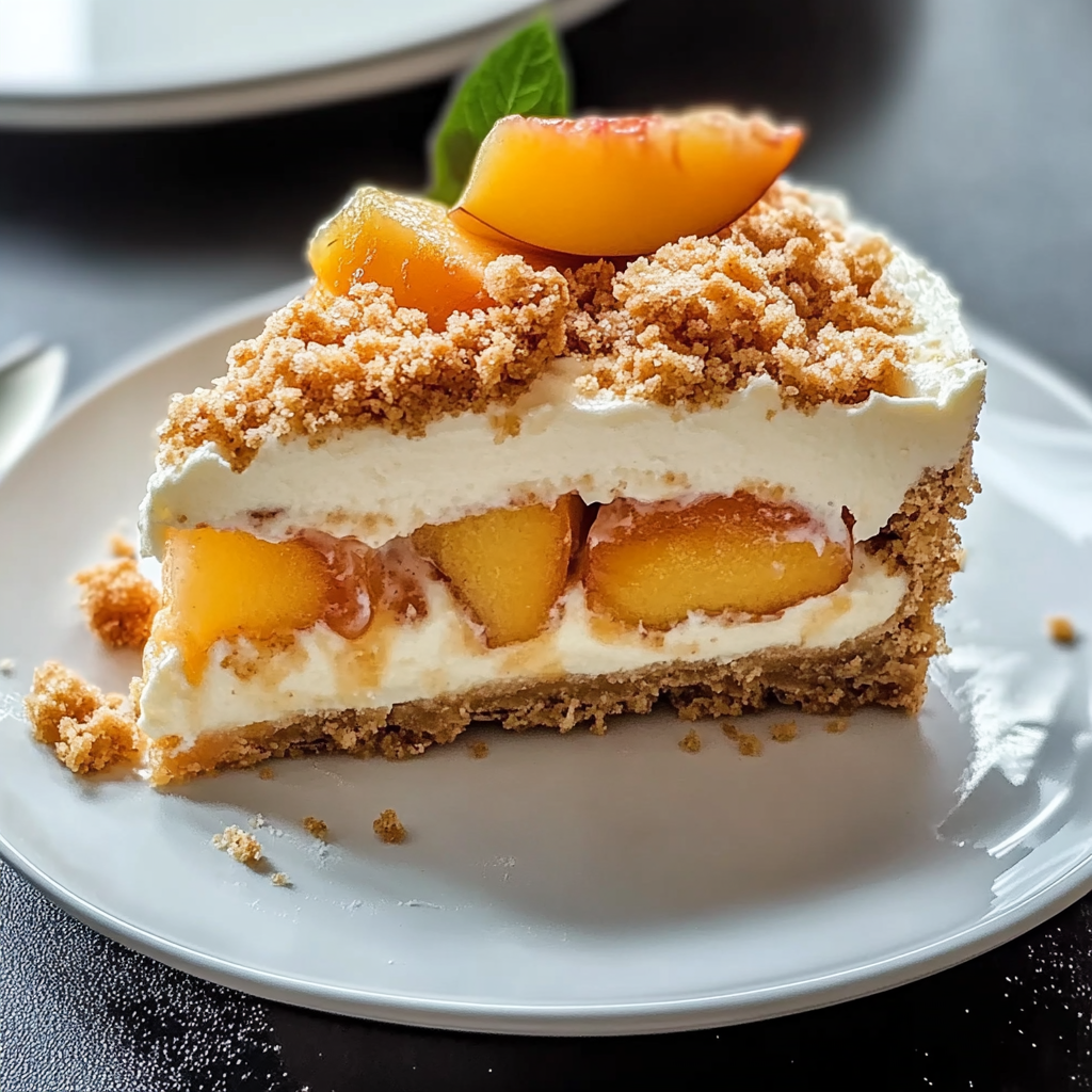 Peach Crumb Cheesecake