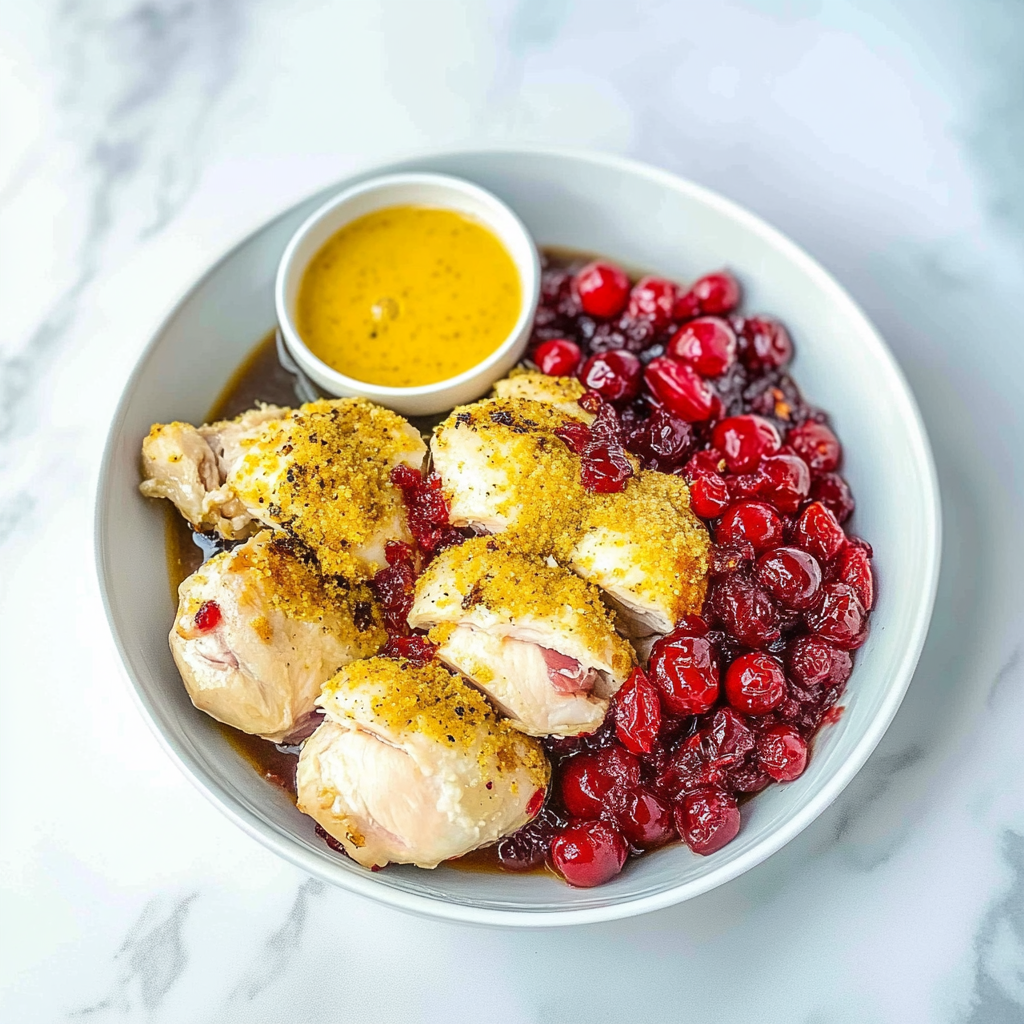 Roasted Cranberry Chicken Thighs