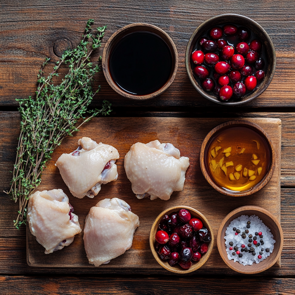 Roasted Cranberry Chicken Thighs ingredients