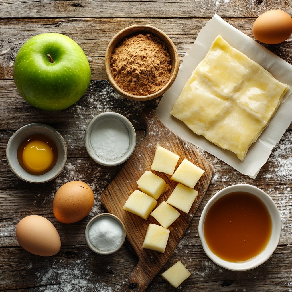 Simple Caramel Apple Pie Bombs ingredients