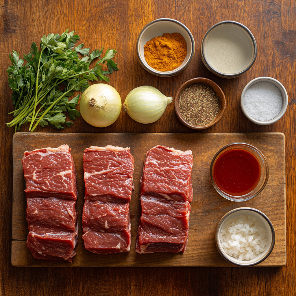 Slow Cooker Brisket ingredients