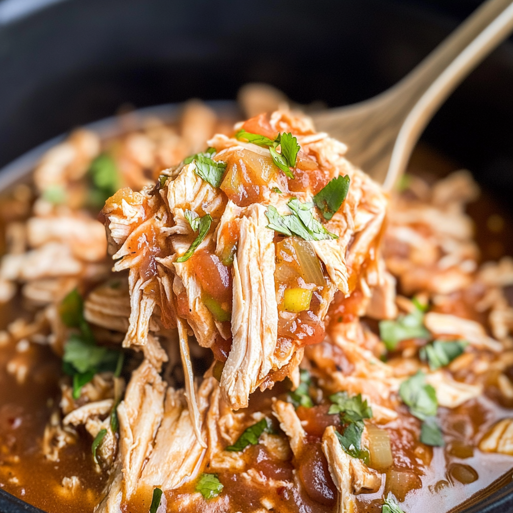 Slow Cooker Salsa Chicken