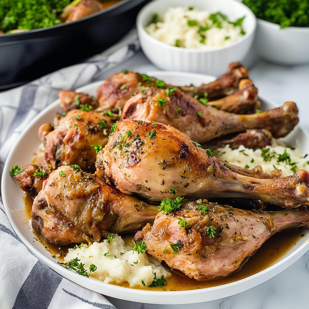 Slow Cooker Turkey Legs