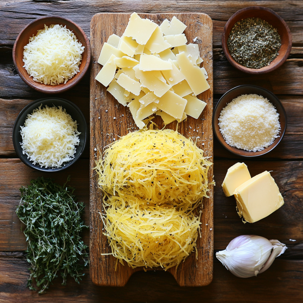Spaghetti Squash Gratin ingredients
