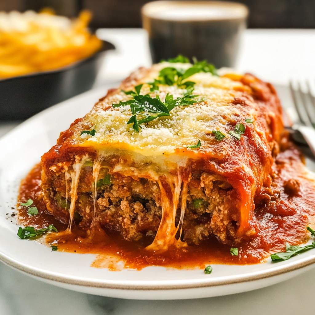 Stuffed Italian Meatloaf