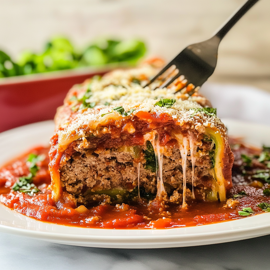 Stuffed Italian Meatloaf