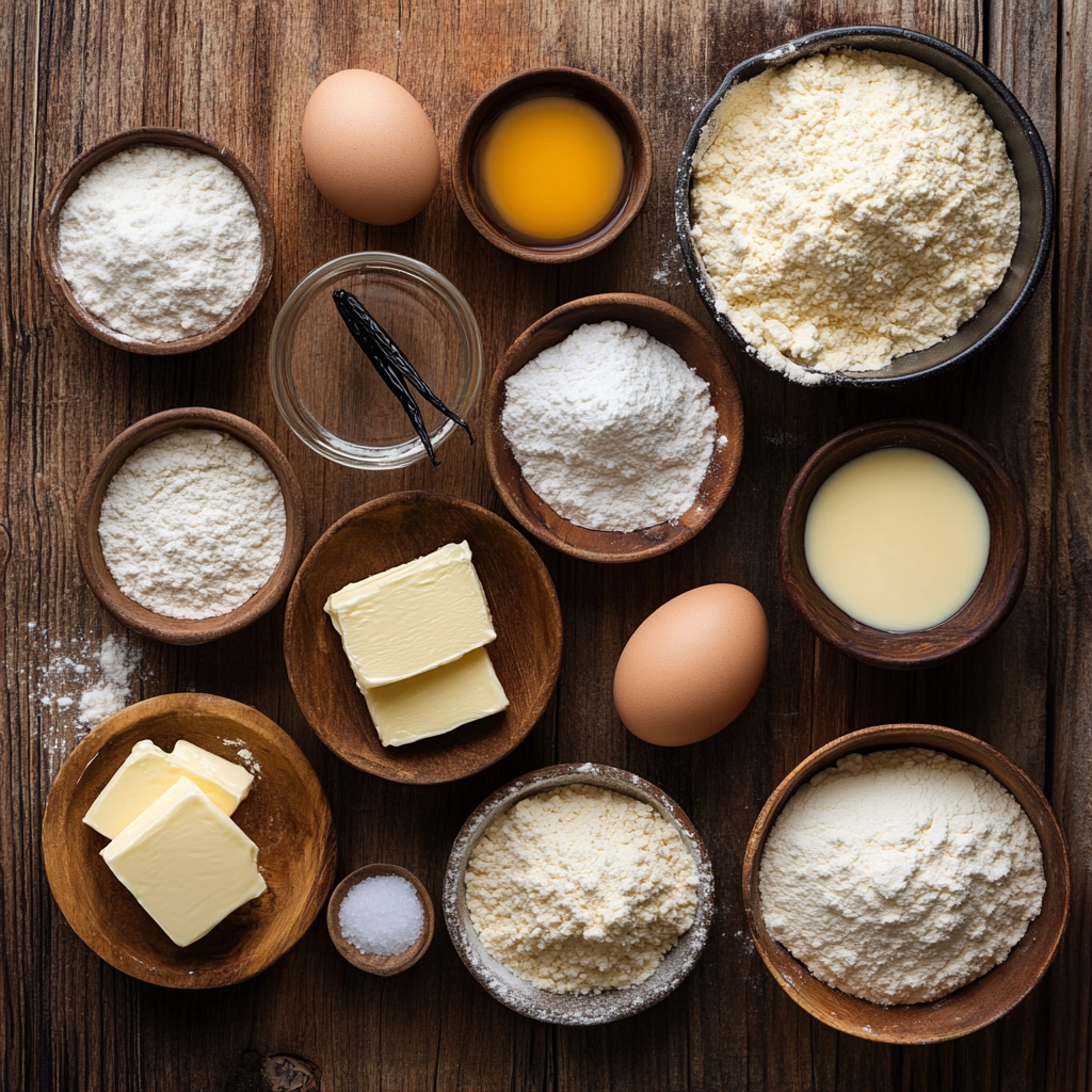 Vanilla Bean Cheesecake Cupcakes ingredients